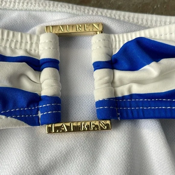 Ralph Lauren Royal Blue bathing suit bottoms striped - Picture 2 of 4